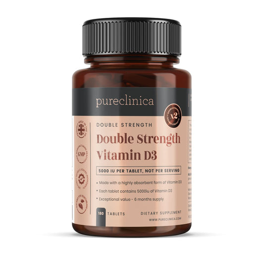 pureclinica vitamina d3 doble potencia 5000ui 180 tabletas frasco