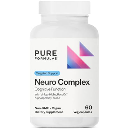 PureFormulas Neuro Complex suplemento para cerebro 60 cápsulas