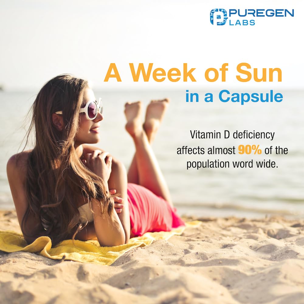 Puregen Labs Vitamina D3 50,000 IU suplemento
