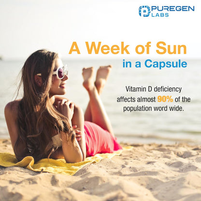 Puregen Labs Vitamina D3 50,000 IU suplemento