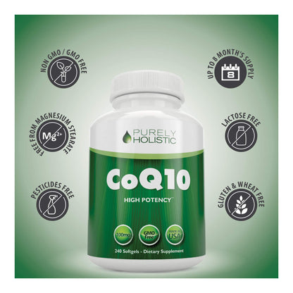 Purely Holistic suplemento coq10 vitamina c calidad y pureza usa