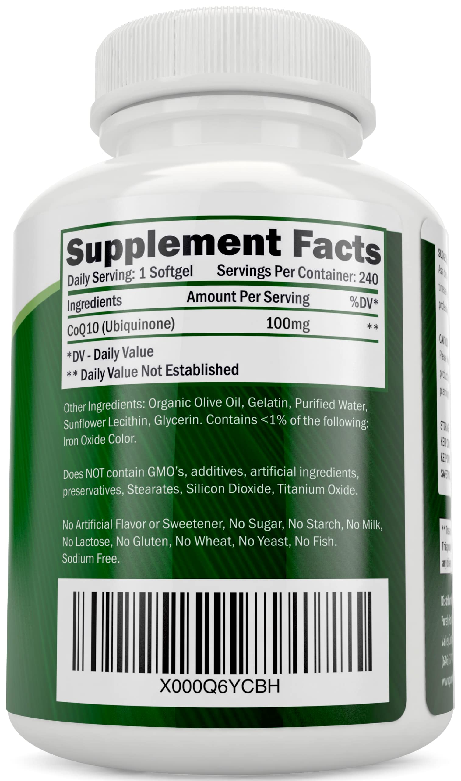 Purely Holistic suplemento coq10 con vitamina c liberación prolongada usa
