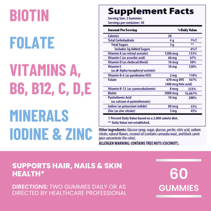 Pureza garantizada vitaminas Beauty+ probadas por terceros