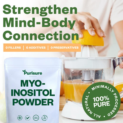 Purisure polvo myo-inositol para enfoque y bienestar