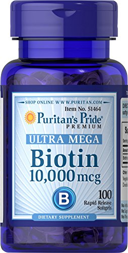 Puritan's Pride Biotina 10000 mcg 50 cápsulas para piel y cabello
