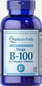 Puritan's Pride Complejo B-100 250 tabletas frasco frontal