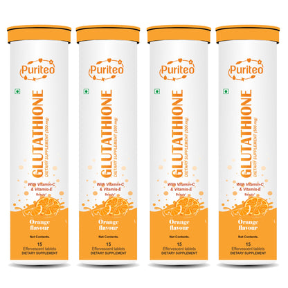 PURITEO tabletas efervescentes de glutatión vitamina c y e