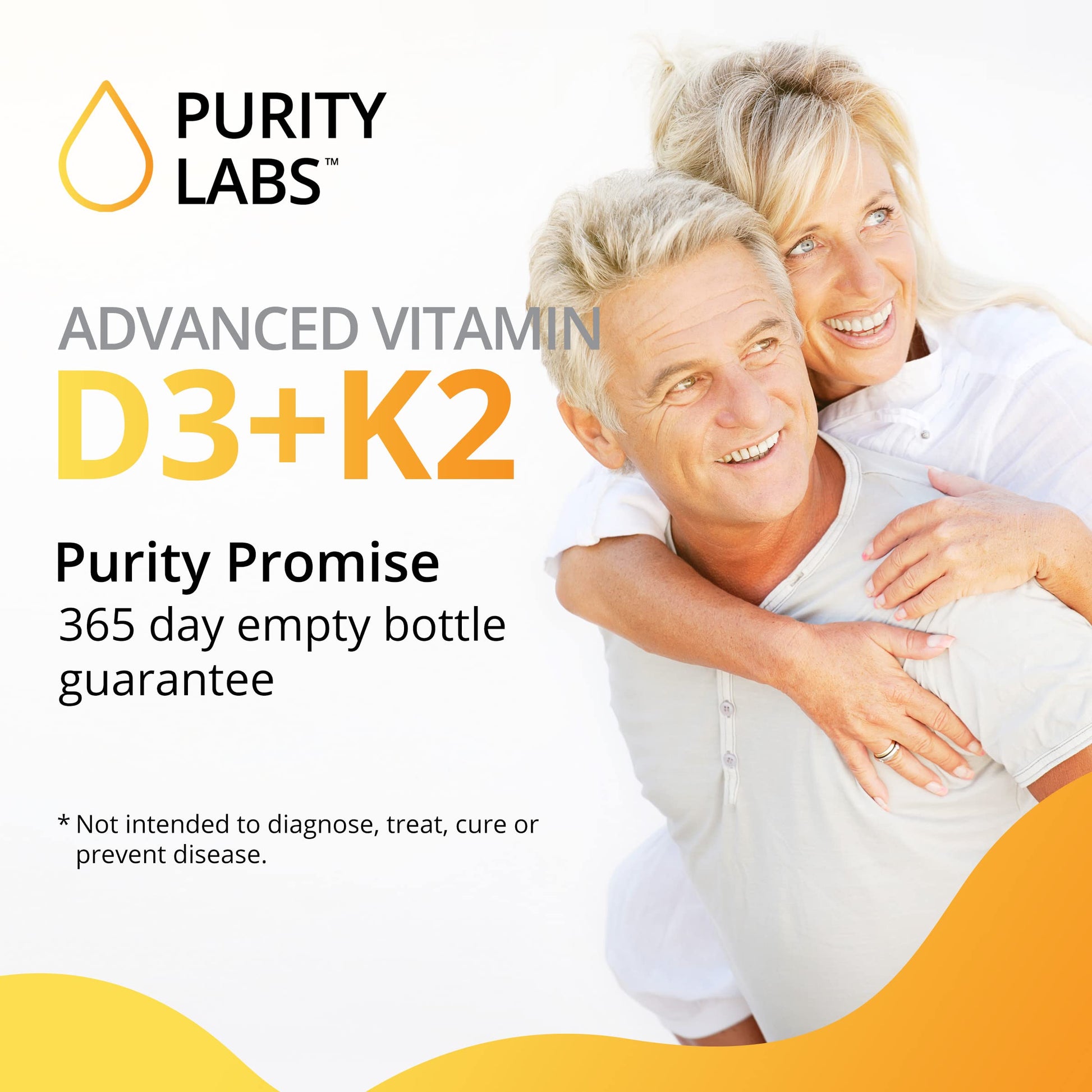 Purity Labs Vitamina D3 K2 con Bioperina para defensa diaria