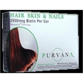 Purvana suplemento cabello piel uñas 30 cápsulas