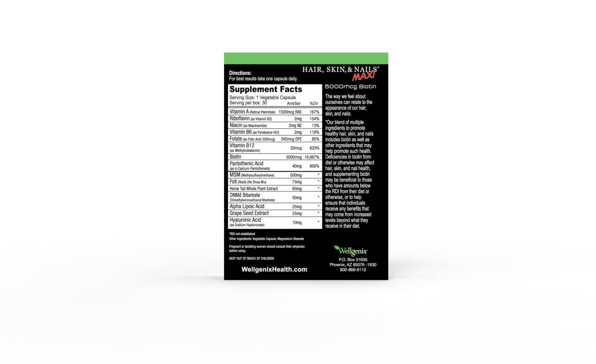 Purvana Max vitaminas detalle cápsulas