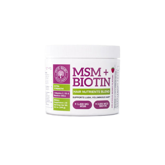 Qhemet Biologics polvo MSM y biotina para cabello saludable