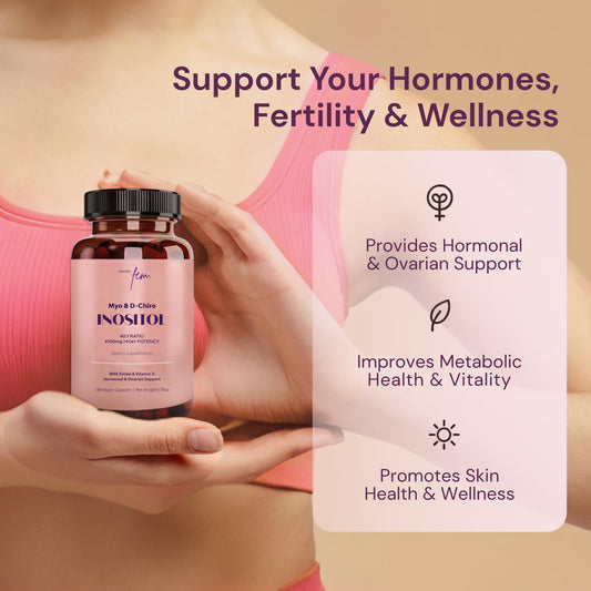 Botellas de suplemento hormonal y metabólico QSTA Inositol
