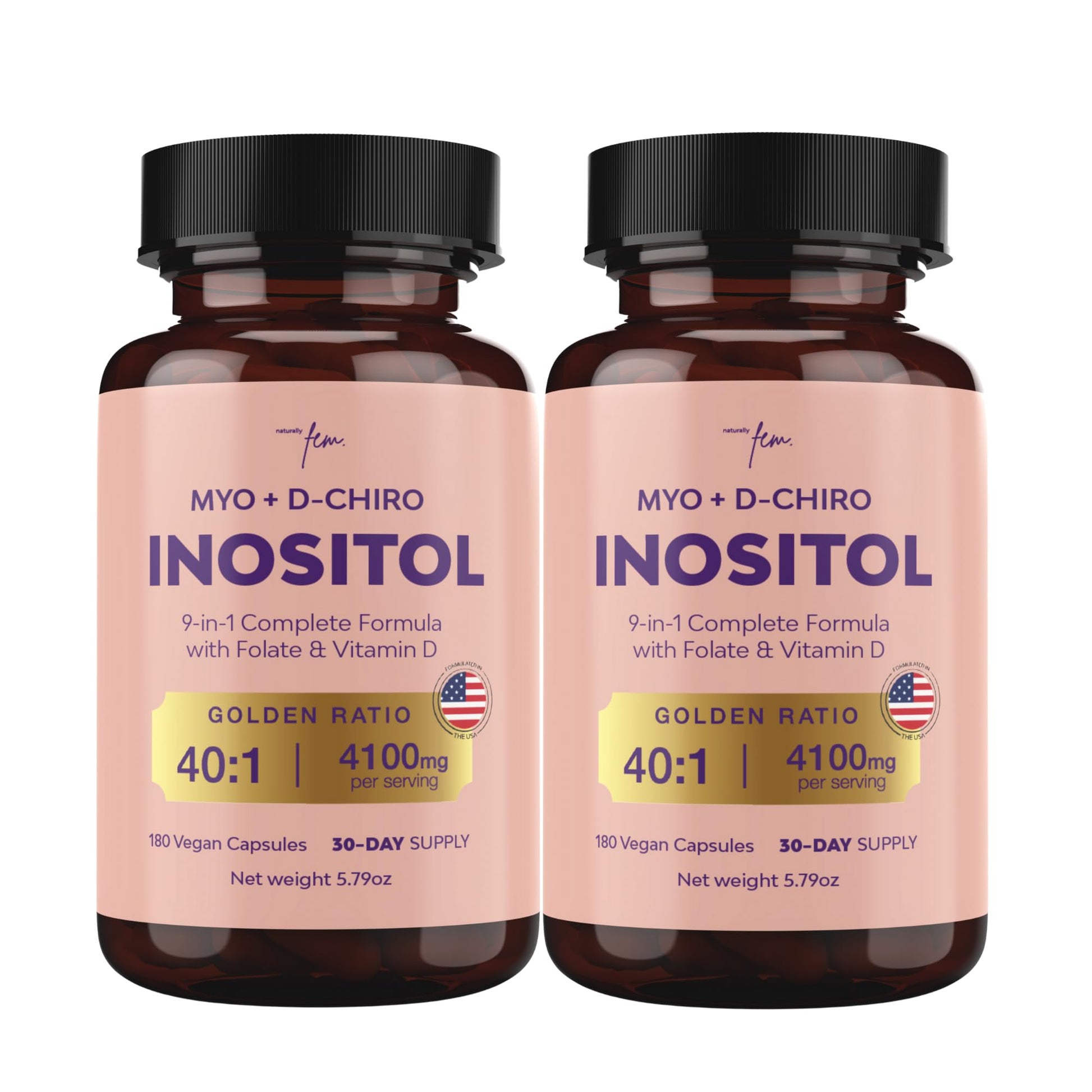 Botellas suplemento QSTA Inositol FEM para salud femenina