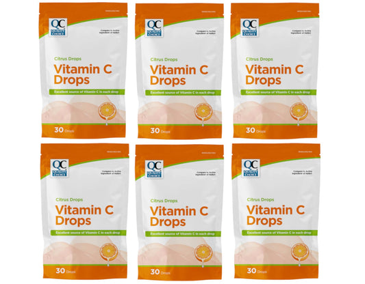 Caja de Quality Choice Gotas Cítricas de Vitamina C paquete de 6