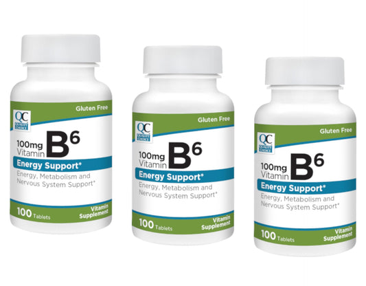 Quality Choice vitamina B6 100mg frasco