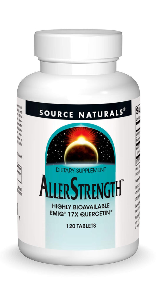 Botella de 120 tabletas de quercetina EMIQ 17X Source Naturals