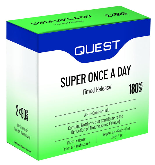 Frasco Quest Super Once A Day Tr con 180 tabletas