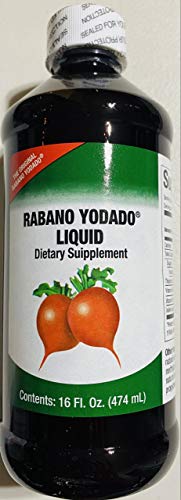 Etiqueta frontal Rabano Yodado Líquido 16 fl oz