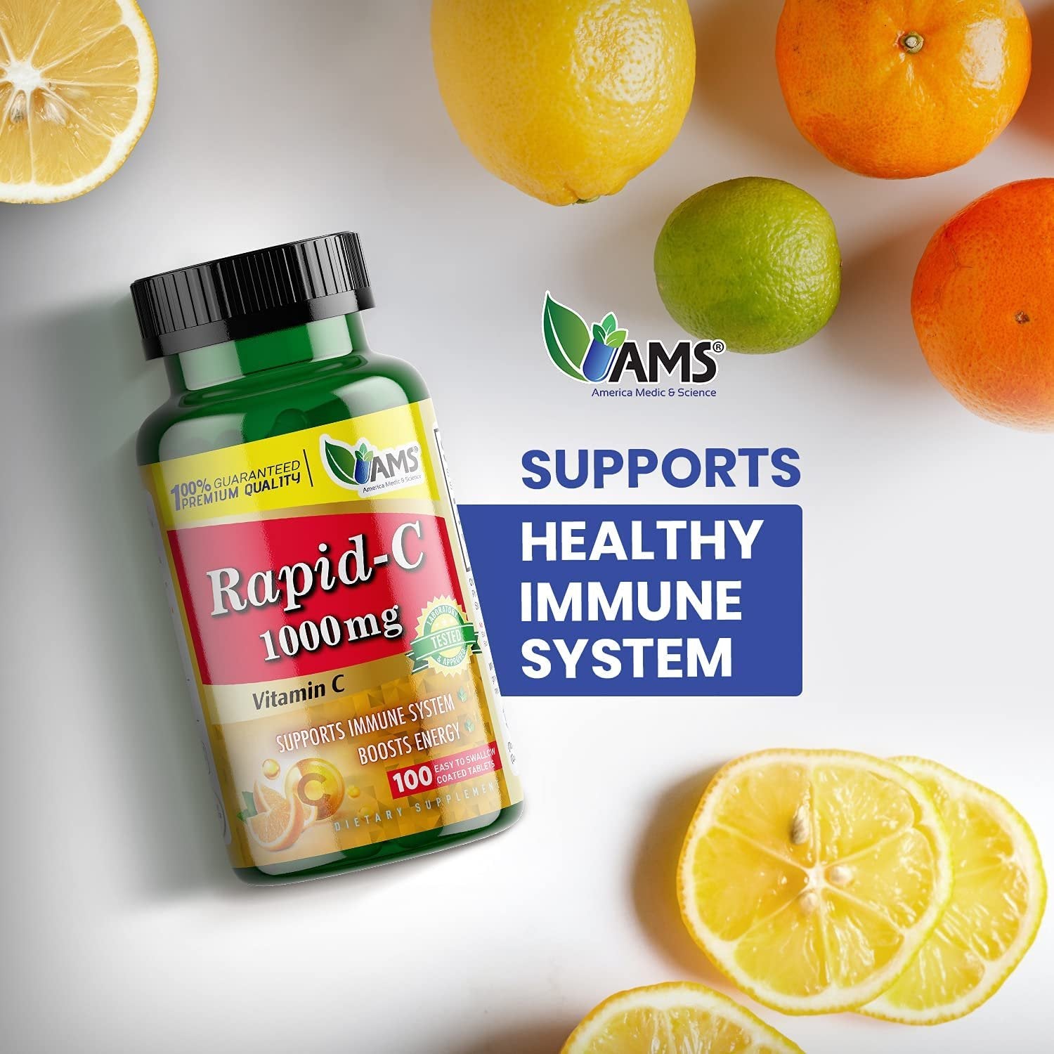 Rapid-C cápsulas vitamina c recubiertas veganas