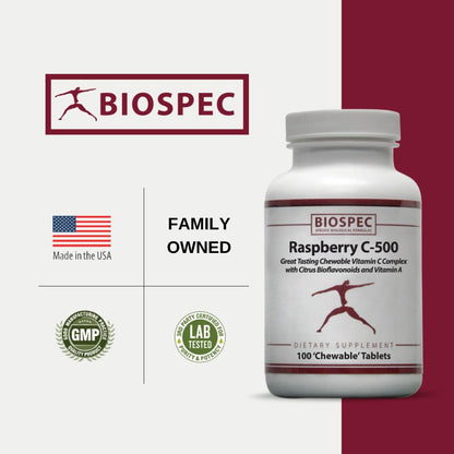 Raspberry C-500 soporte antioxidante con vitamina C y bioflavonoides