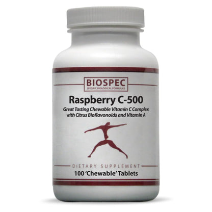 Raspberry C-500 tabletas masticables apoyo inmunológico vitamina C
