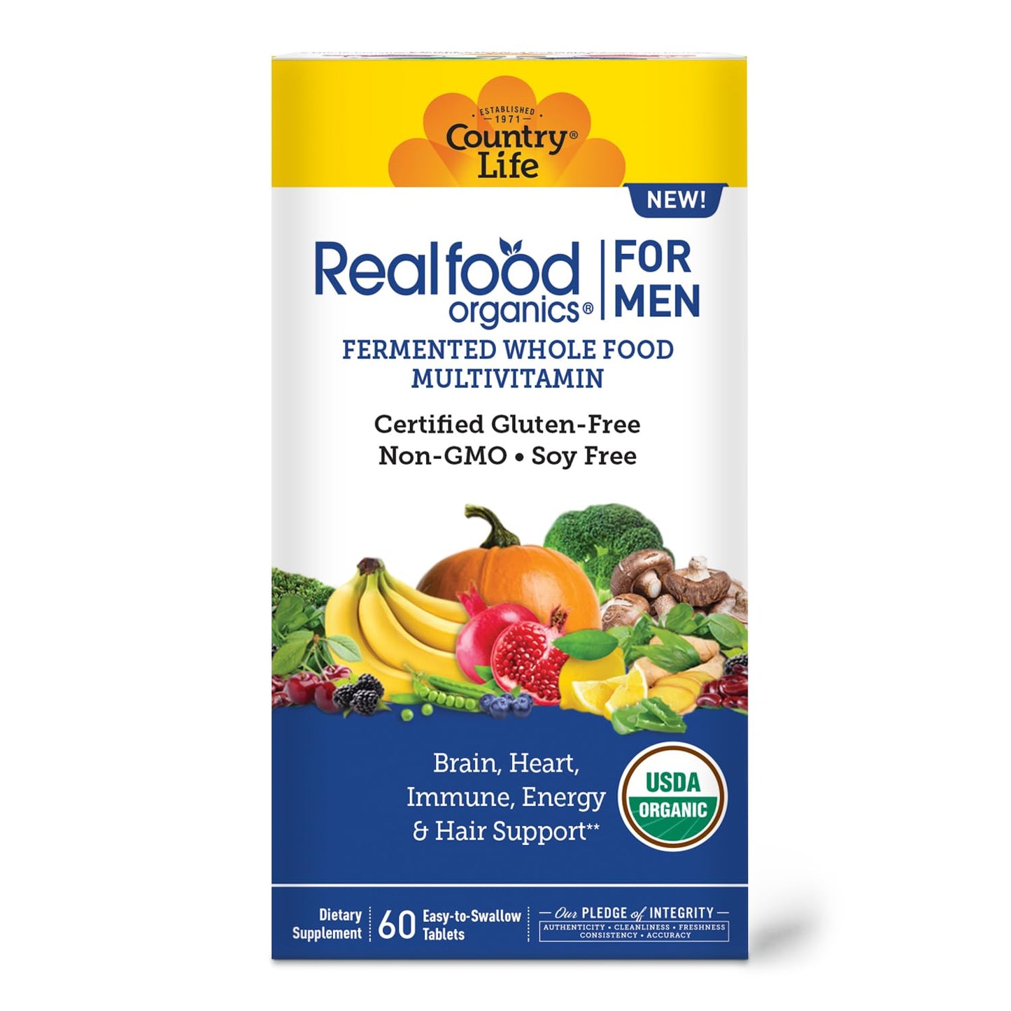 Realfood Organics para hombres con alimento integral