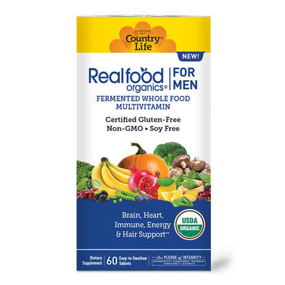 Realfood Organics para hombres con alimento integral