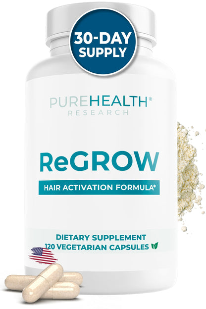 ReGROW suplemento con saw palmetto para cabello saludable