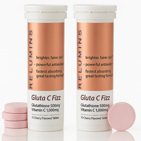 Relumins Gluta C Fizz tabletas efervescentes para piel radiante sabor cereza