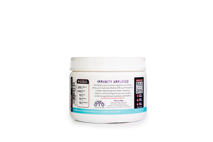 Ingredientes clave de Re-Lyte Immunity en presentación mora