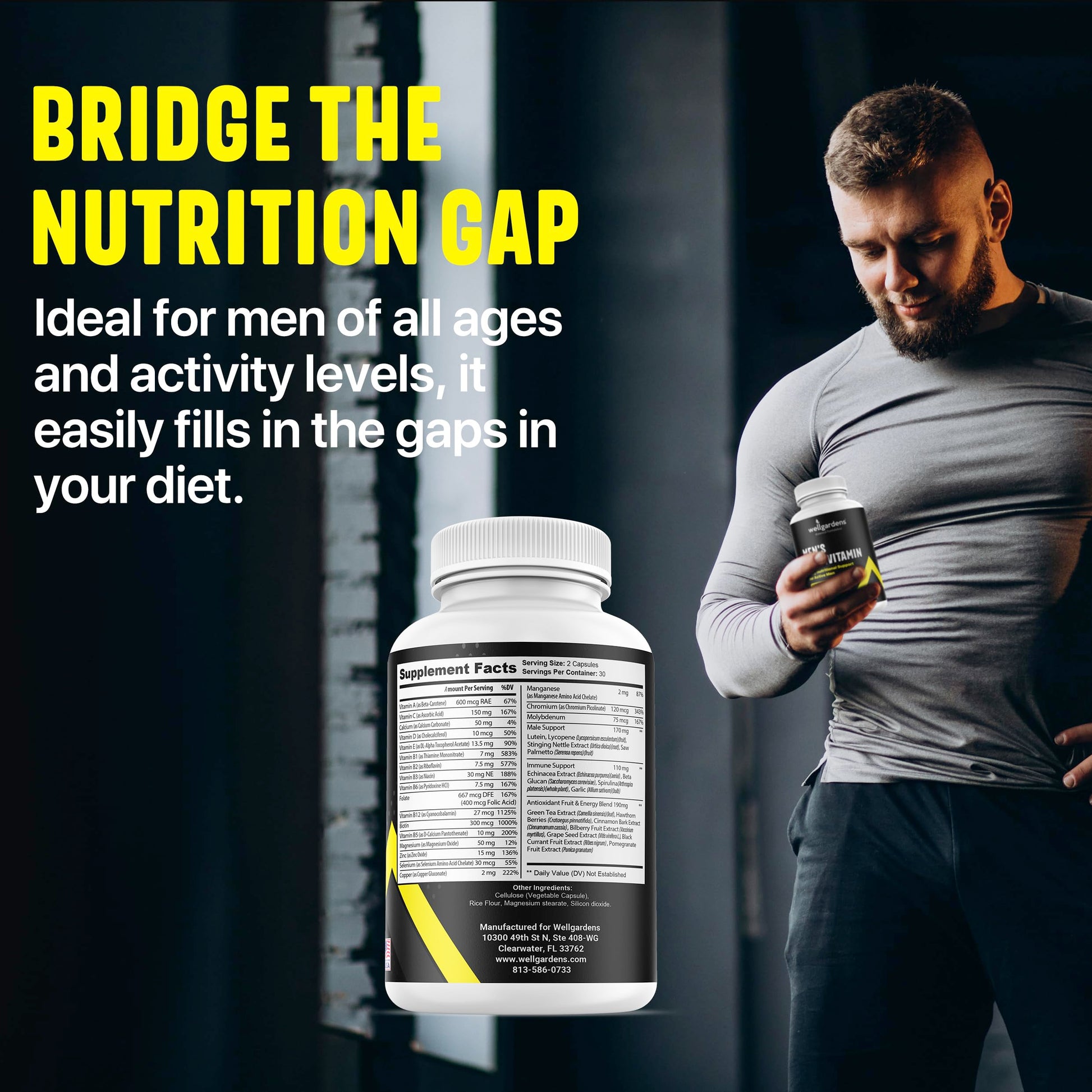 Rendimiento y resistencia optimizados con multivitamínico Wellgardens