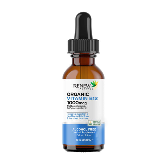 Renew Actives suplemento líquido vitamina b12 1000mcg botella 30ml