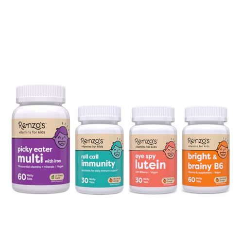 Paquete Renzo's A+ Routine vitaminas multi manzana inmunidad visión mente