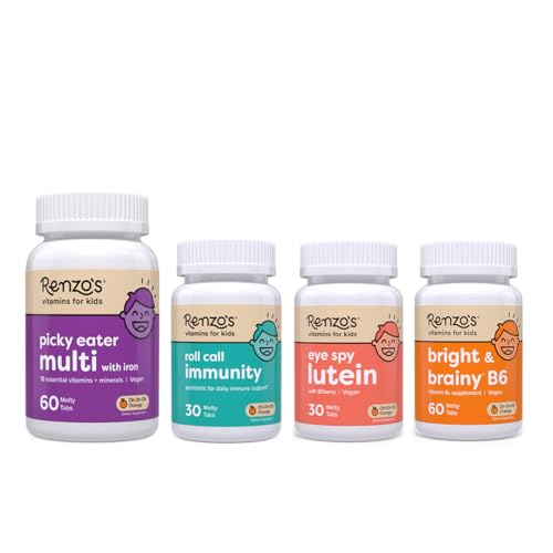 Paquete Renzo's A+ Routine vitaminas multi naranja inmunidad visión mente