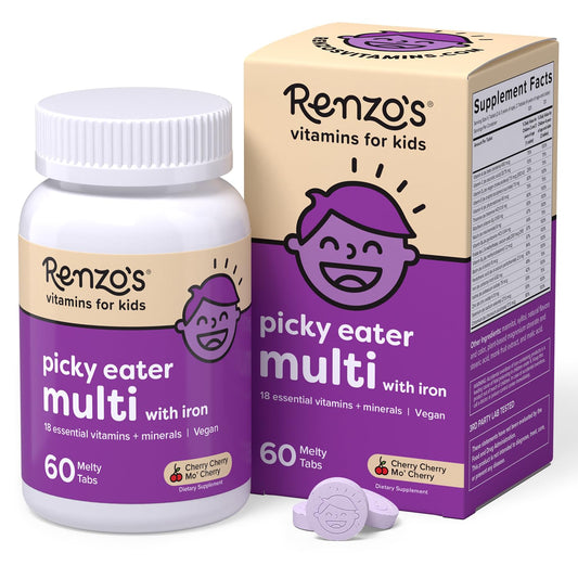 Renzo's multivitamínico niños, 60 tabletas, sabor cereza