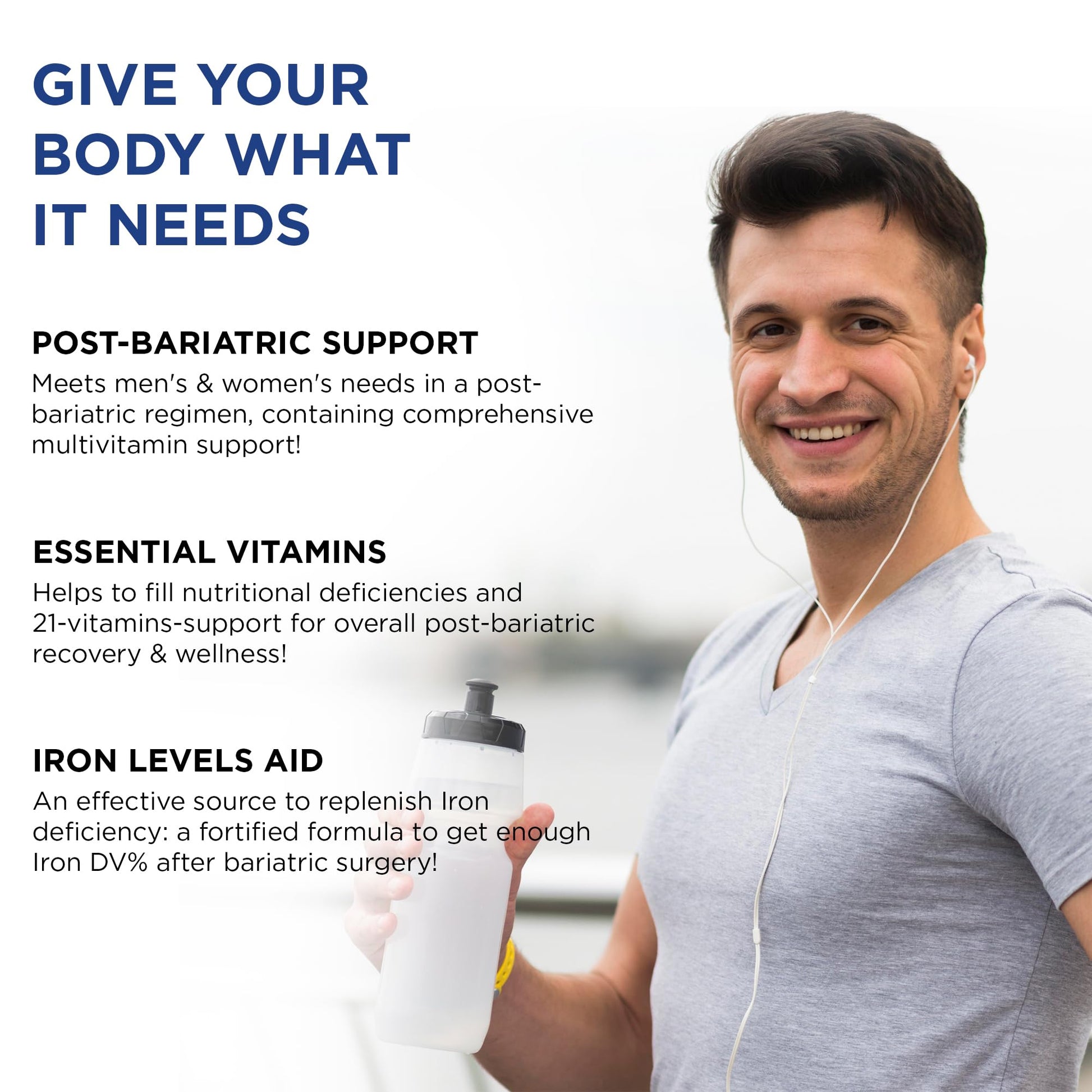 Respaldo científico del multivitamínico bariátrico para post-cirugía.