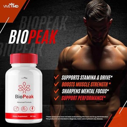 Respaldo salud masculina con ingredientes naturales BioPeak