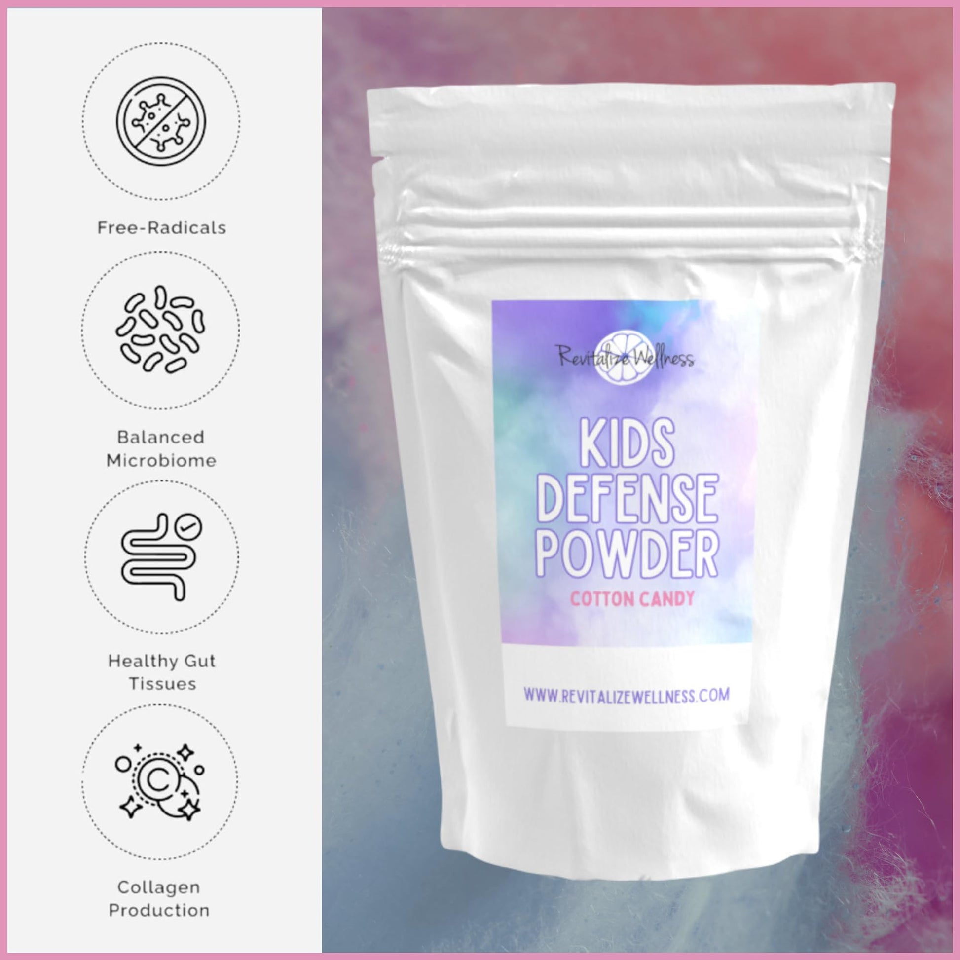 Revitalize Wellness suplemento polvo defensa sistema inmune 30 porciones