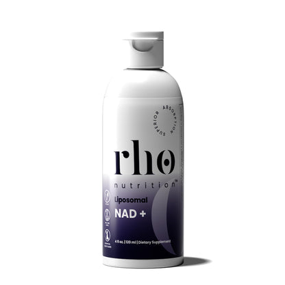 Rho Nutrition NAD+ Liposomal frasco suplemento líquido ultra absorción