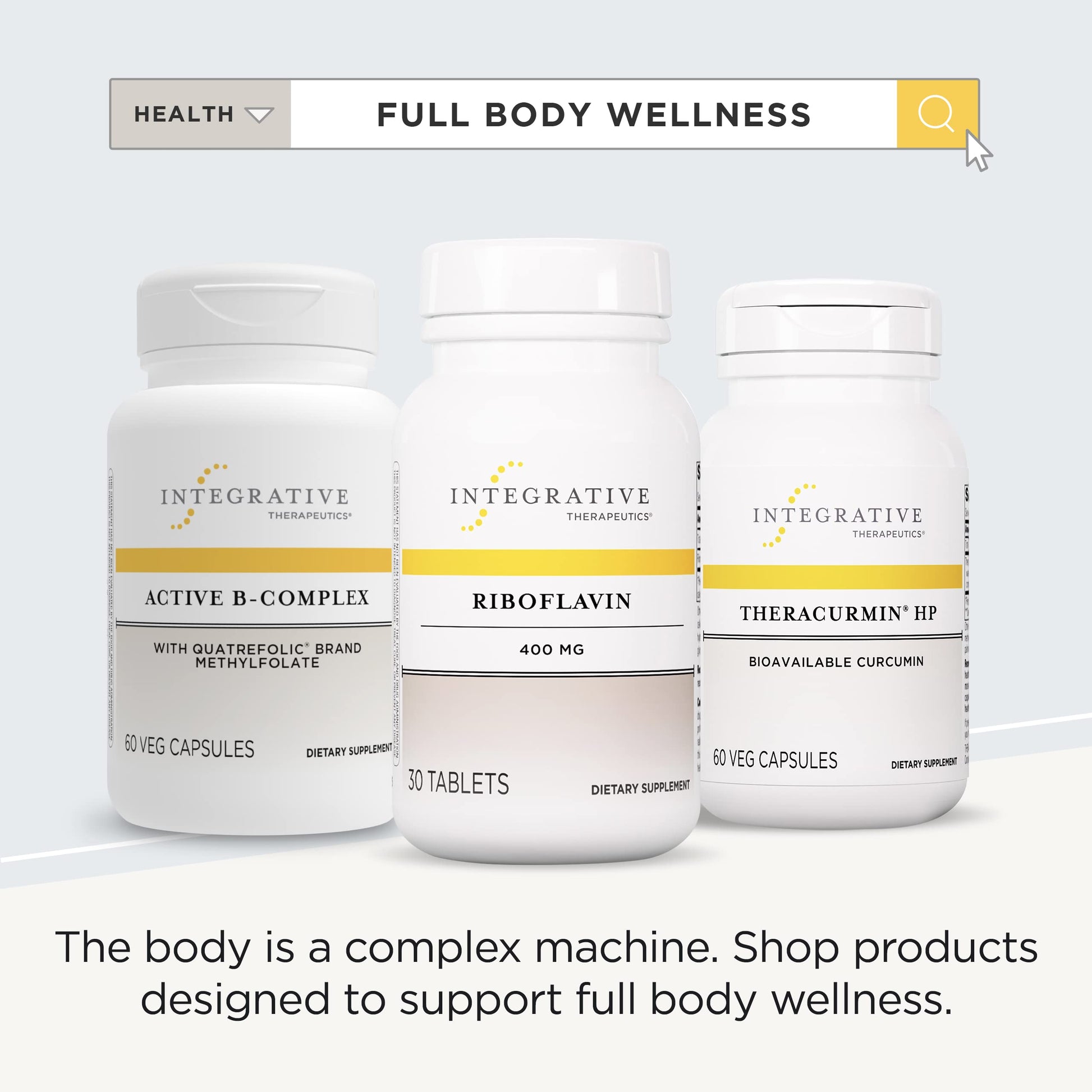 Riboflavina vitaminada tabletas Integrative Therapeutics paquete 30