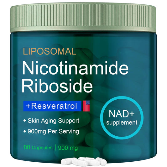 Frasco Ribósido de Nicotinamida con resveratrol y quercetina