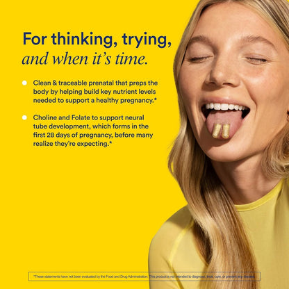 Ritual multivitamínico prenatal para soporte neural y salud materna