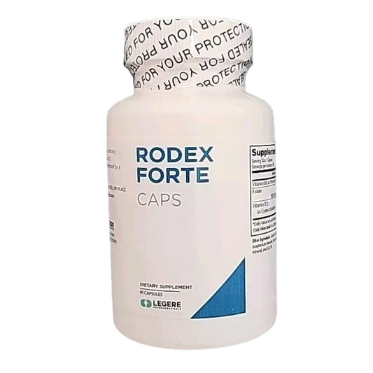 Rodex Forte 90 cápsulas azules liberación prolongada por Legere Pharmaceuticals
