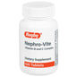 Rugby Nephro-Vite vitamina B y C complejo en botella de 100 tabletas.