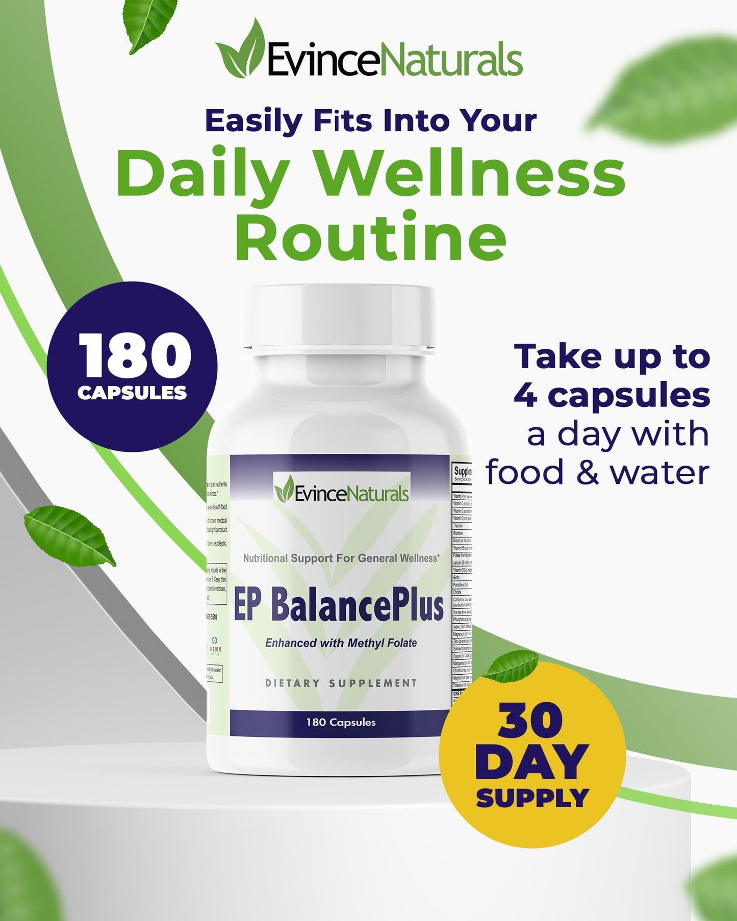 Rutina de bienestar diaria con EP BalancePlus