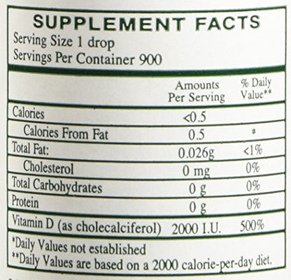 Rx Vitamins Liqui-D3 frasco muestra desde arriba