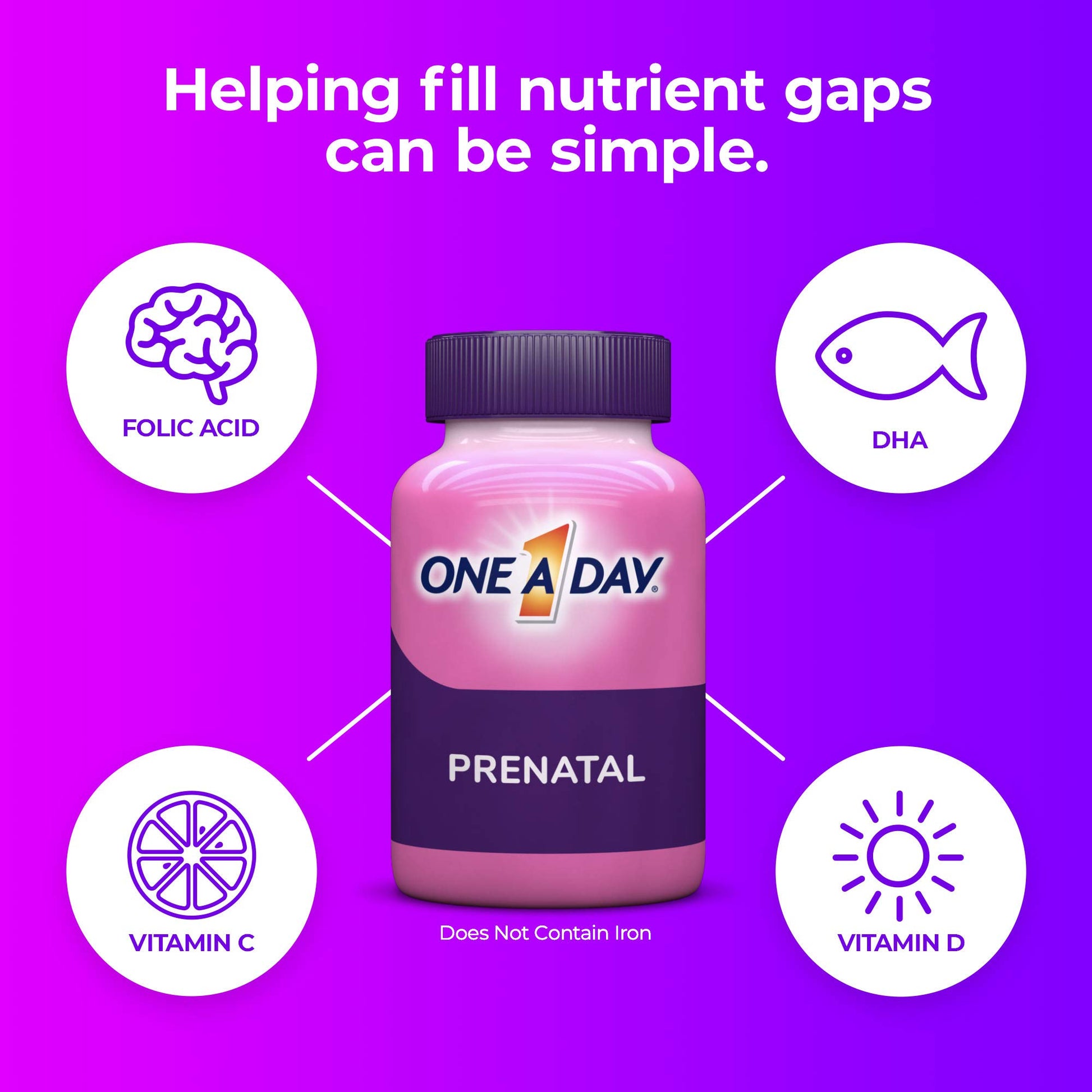 Sabor y beneficios gomitas One A Day para embarazo
