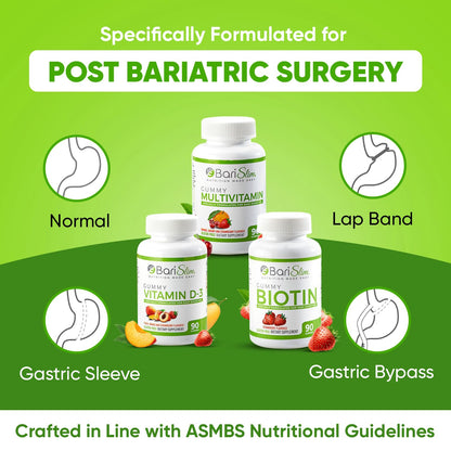 Sabor frutas multivitaminas BariSlim gomas fácil ingesta