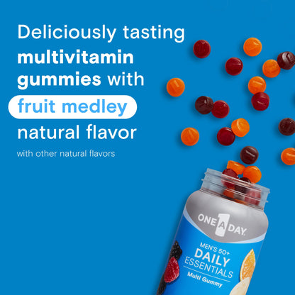Sabor a frutas naturales en gomitas multivitamínicas.