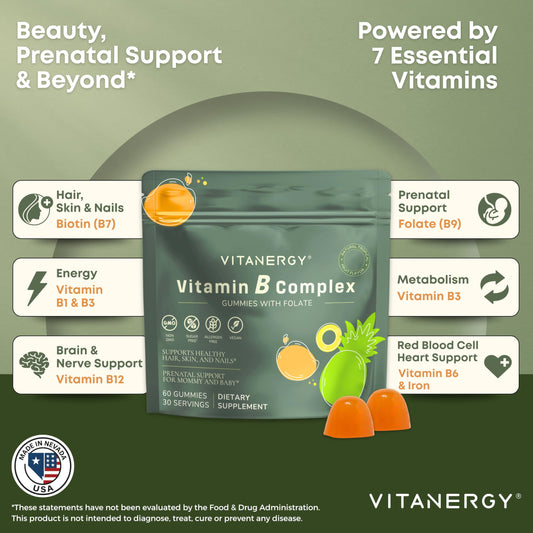 Sabor tropical gomitas vitamina B Vitanergy